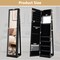 Freestanding Jewelry Cabinet with Full-Length Mirror and Storage Ideal for Rings Necklaces and Earrings